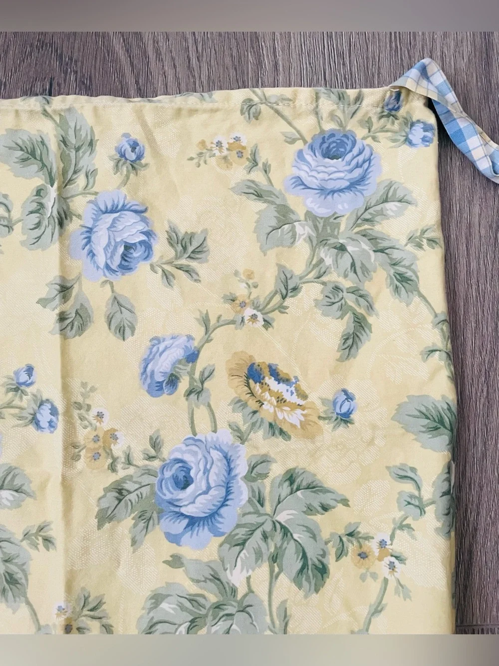 Waverly Vintage Decorative Pillowcase 17x17” Yellow Floral Cotton Cottagecore